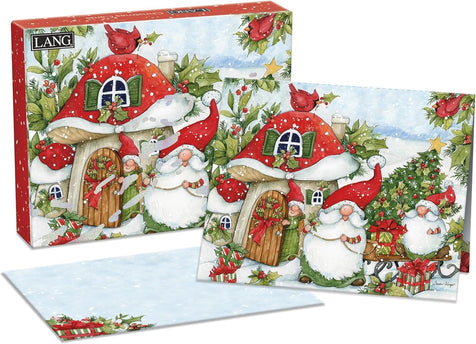 LANG Gnome for Christmas Kerstkaarten