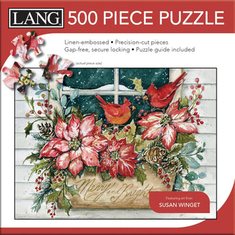 LANG Lang Poinsettia Window Box Puzzel 500 Stukjes