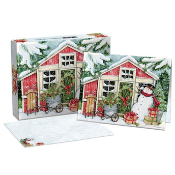 LANG Snowmans Farmhouse Kerstkaarten