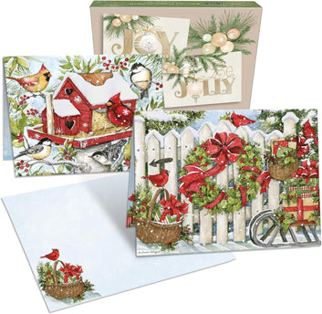 LANG Winter Birds Kerstkaarten