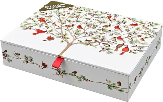 Peter Pauper A Merry Perch Deluxe Kerstkaarten Doosje 20 stuks