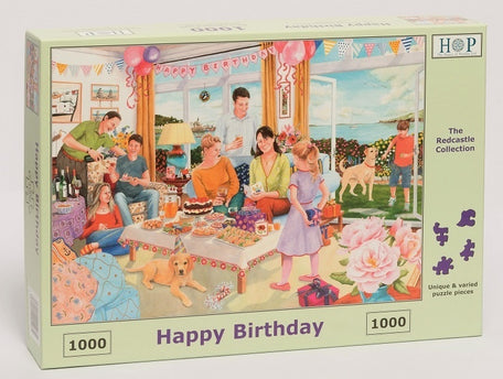 The House of Puzzles Happy Birthday Puzzel 1000 stukjes