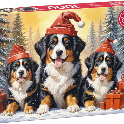 CherryPazzi Holiday Puppies Puzzel 1000 Stukjes