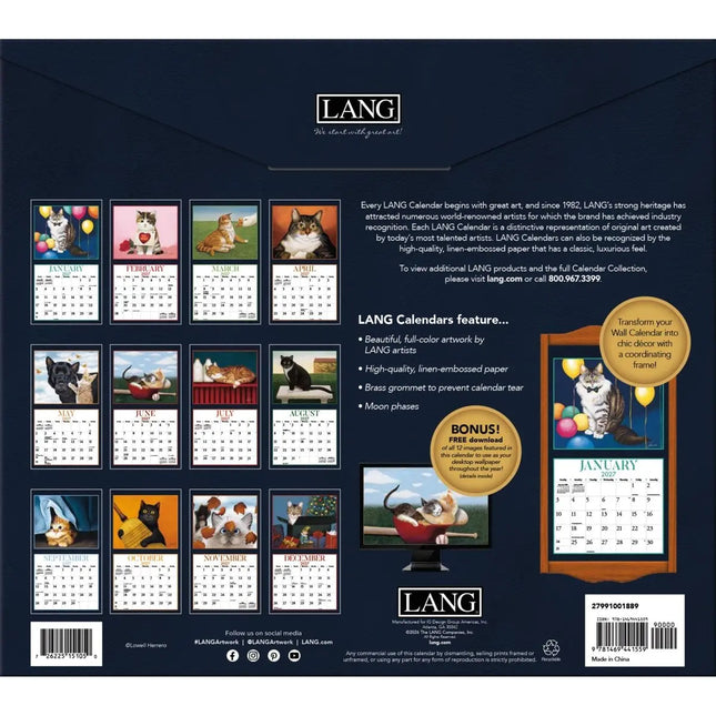 LANG American Cat Kalender 2027
