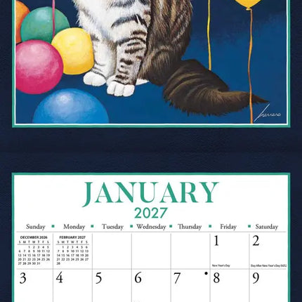 LANG American Cat Mini Kalender 2027