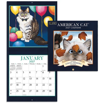 LANG American Cat Mini Kalender 2027