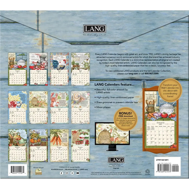 LANG American Kitchen Kalender 2027