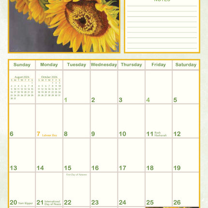 LANG Beauty in Bloom Pocket Planner 2026