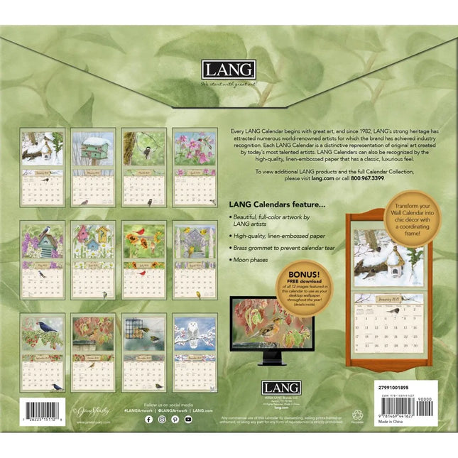 LANG Birds in the Garden Kalender 2027