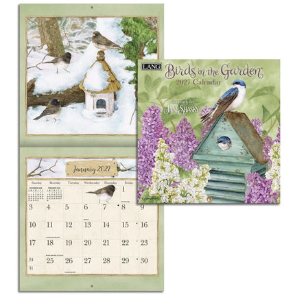 LANG Birds in the Garden Mini Kalender 2027