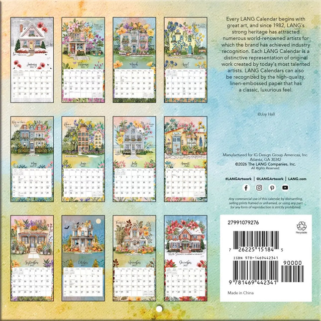 LANG Bless this home Mini Kalender 2027
