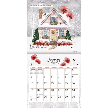 LANG Bless this home Mini Kalender 2027