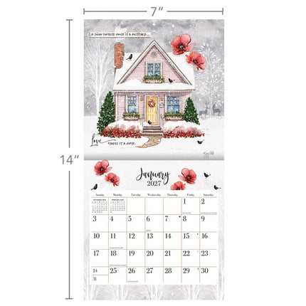 LANG Bless this home Mini Kalender 2027