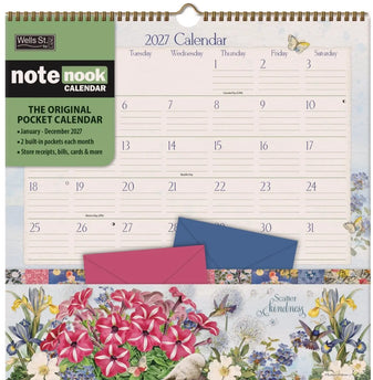 LANG Botanical Gardens Pocket Note Nook Kalender 2027