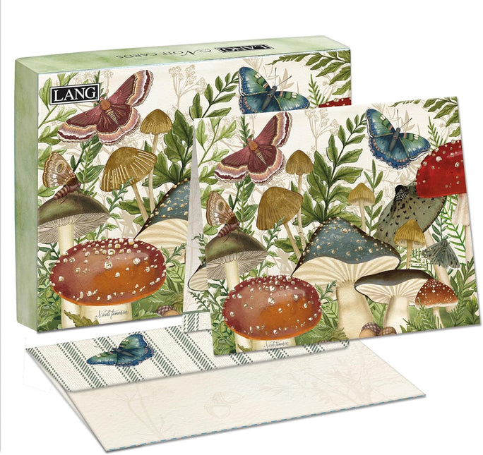 LANG Botanical Mushrooms Notitiekaarten