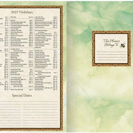 LANG Bountiful Blessings Pocket Agenda 2027