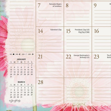 LANG Butterflies Desk Pad 2027