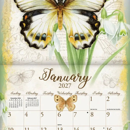 LANG Butterflies Kalender 2027