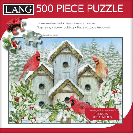 LANG Cardinal Birdhouse Puzzel 500 Stukjes
