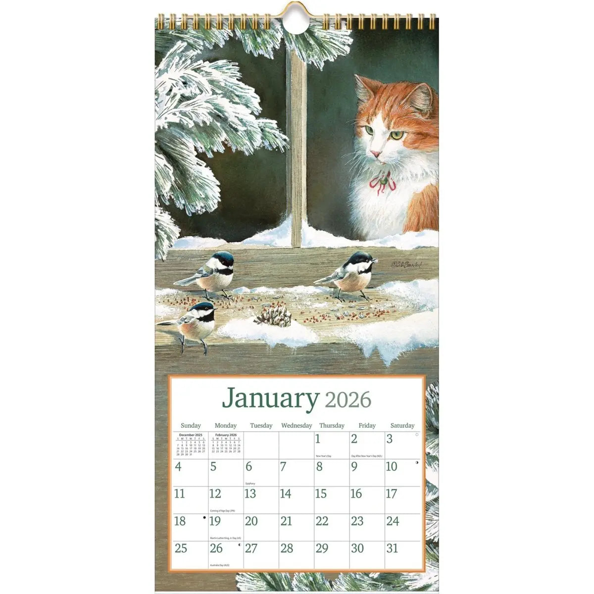 Kattenkalender 2026-13-maandenplanner, wandkalender met Kattenkalender 2026-13-maandenplanner, wandkalender met