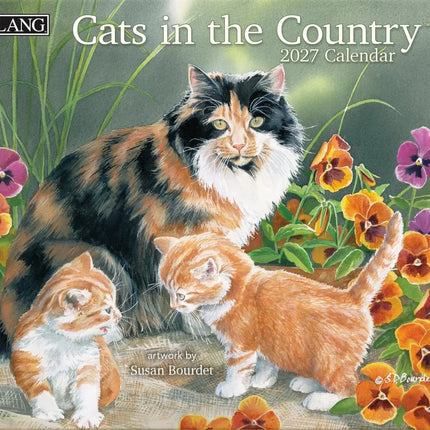 LANG Cats in the Country Kalender 2027