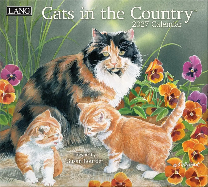LANG Cats in the Country Kalender 2027