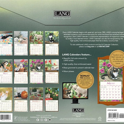 LANG Cats in the Country Kalender 2027