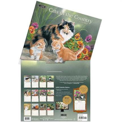 LANG Cats in the Country Kalender 2027