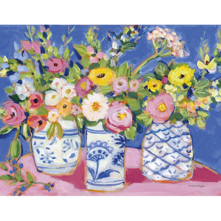 LANG Chinoiserie Blooms Notitiekaarten
