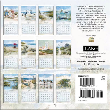 LANG Coastal Shores mini kalender 2027