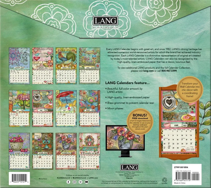 LANG Color my World Kalender 2027