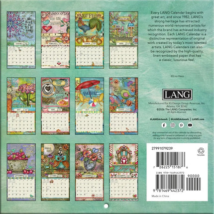 LANG Color my World Mini Kalender 2027