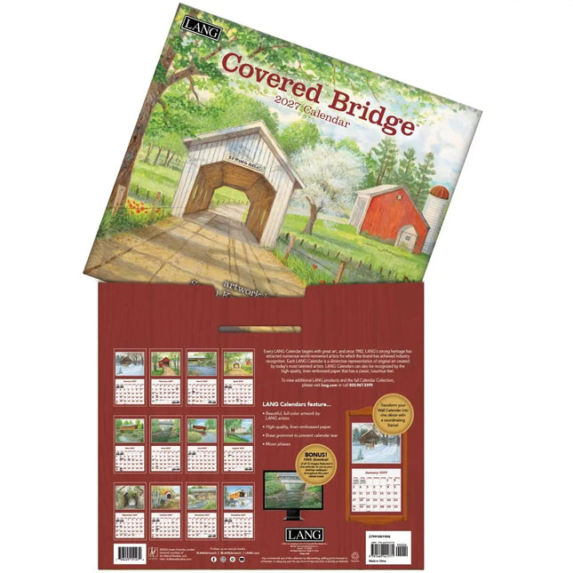 LANG Covered Bridge Kalender 2027