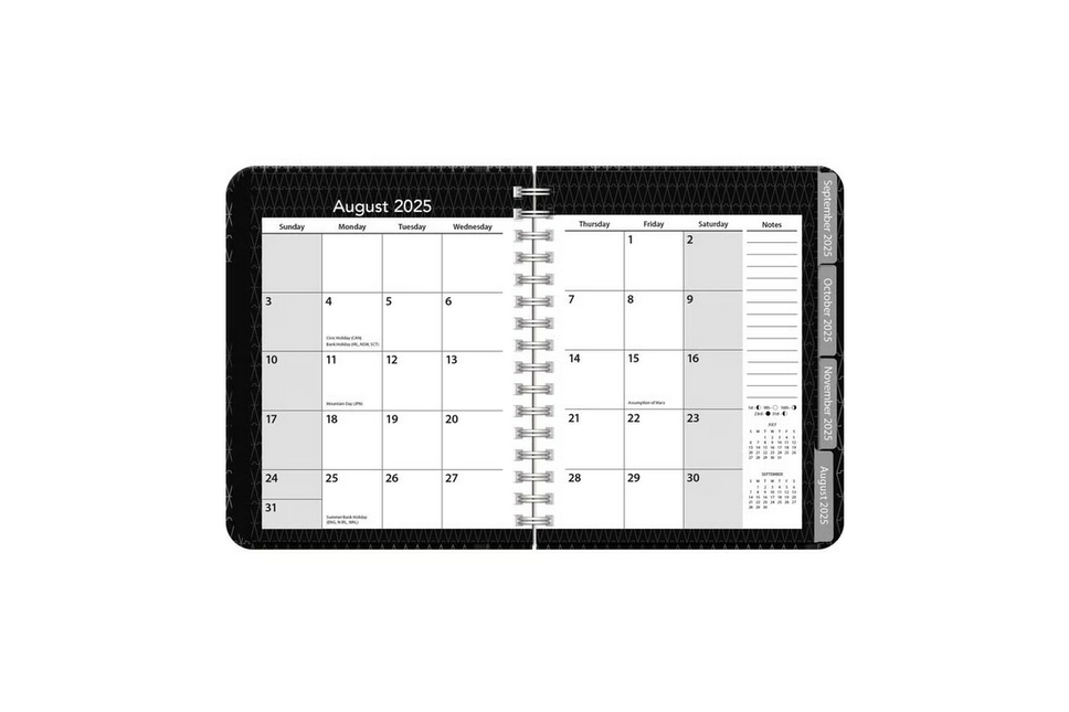 LANG Deluxe Planner Zwart 2026