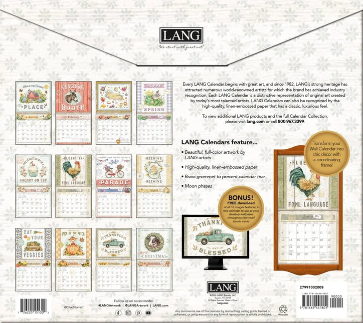 LANG Farmhouse Kalender 2027