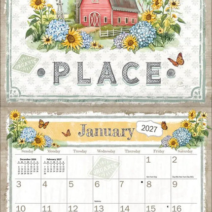 LANG Farmhouse Kalender 2027