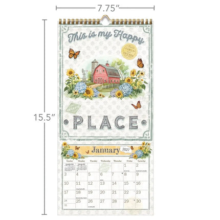 LANG Farmhouse kalender small 2027