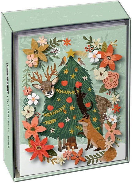 LANG Festive Forest Friends Luxe Kerstkaarten