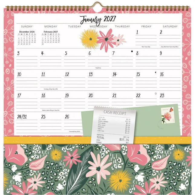 LANG Flora en Fauna Pocket Note Nook Kalender 2027