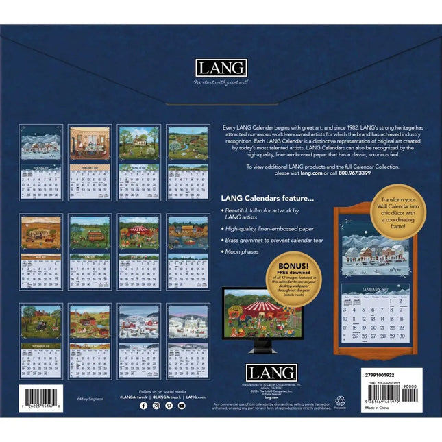 LANG Folk Art Kalender 2027
