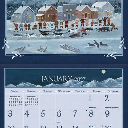 LANG Folk Art Kalender 2027