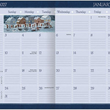LANG Folk Art Pocket Agenda 2027