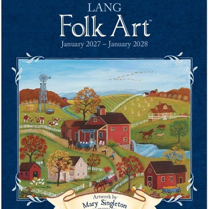 LANG Folk Art Pocket Agenda 2027