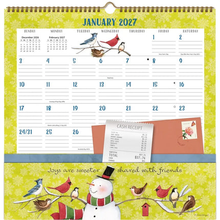 LANG Folk Song Pocket Note Nook Kalender 2027