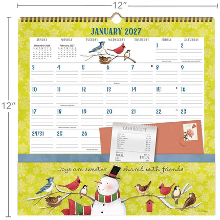 LANG Folk Song Pocket Note Nook Kalender 2027