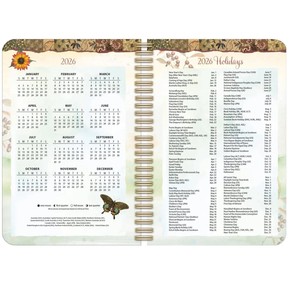 Bouquets Spiraal Kalender 2026: Kleurrijk en Elegant Bouquets Spiraal Kalender 2026: Kleurrijk en Elegant