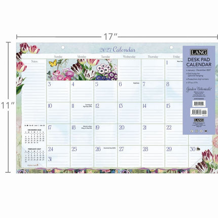 LANG Garden Botanicals Desk Pad 2027