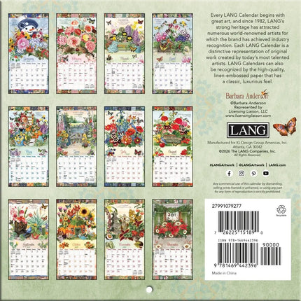 LANG Garden botanicals Mini Kalender 2027