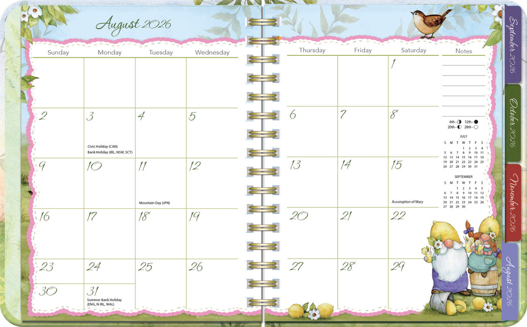 LANG Gnome Sweet Gnome Deluxe Planner 2027