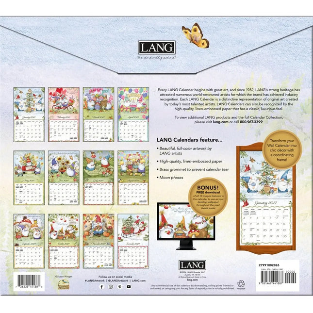 LANG Gnome Sweet Gnome Kalender 2027